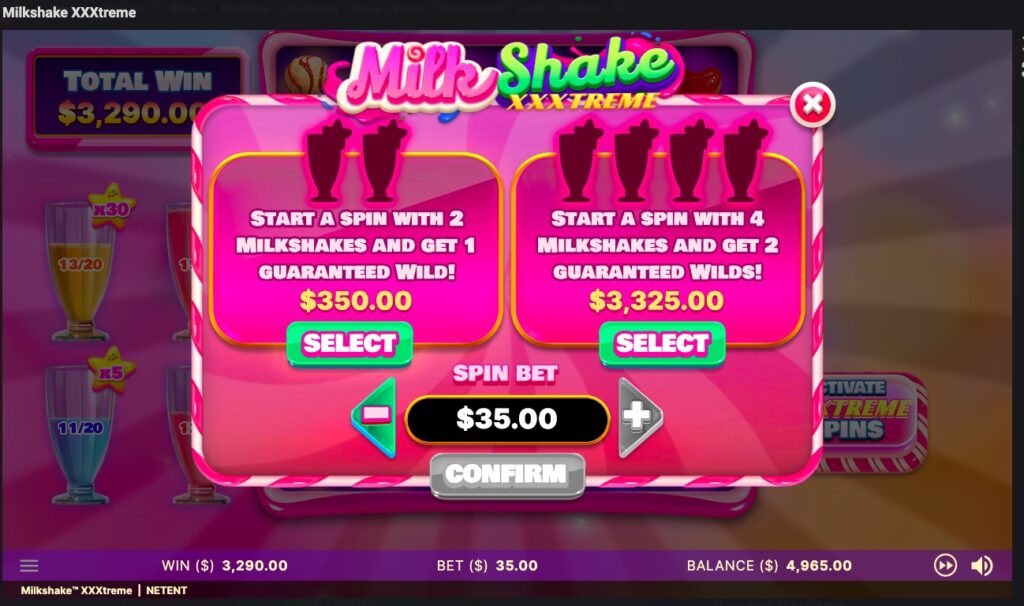 Milkshake XXXtreme rules