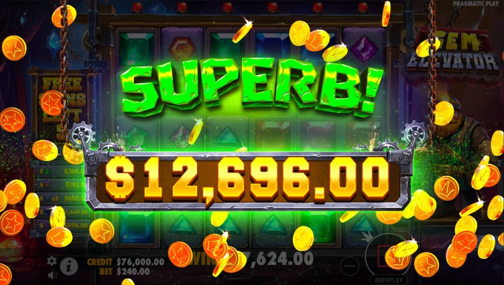 Gem Elevator huge slot win