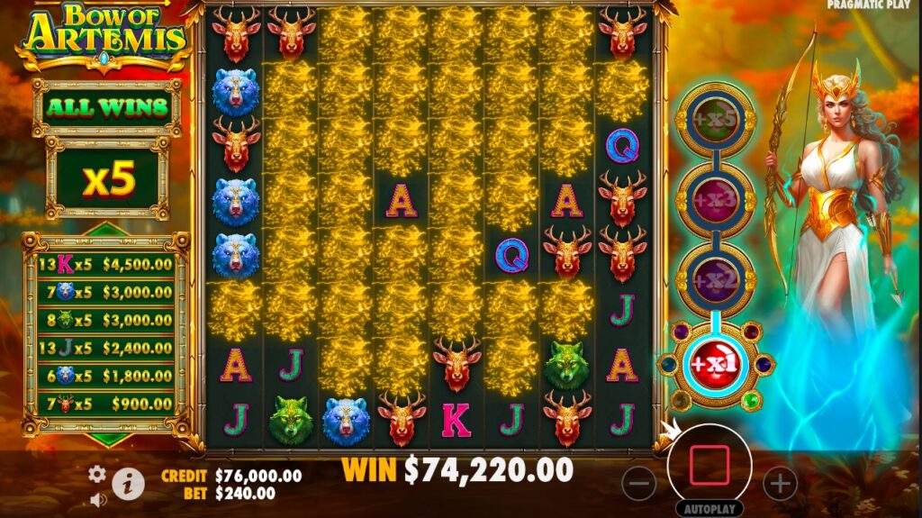 Bow of Artemis gameplay