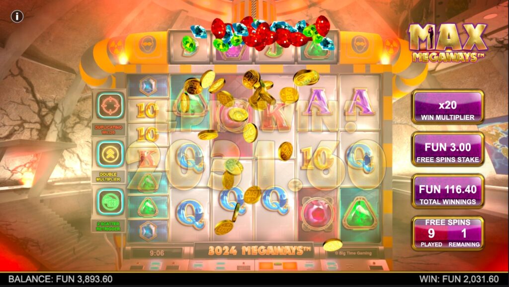 Max Megaways huge slot win