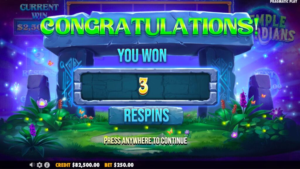 Temple Guardians free spins