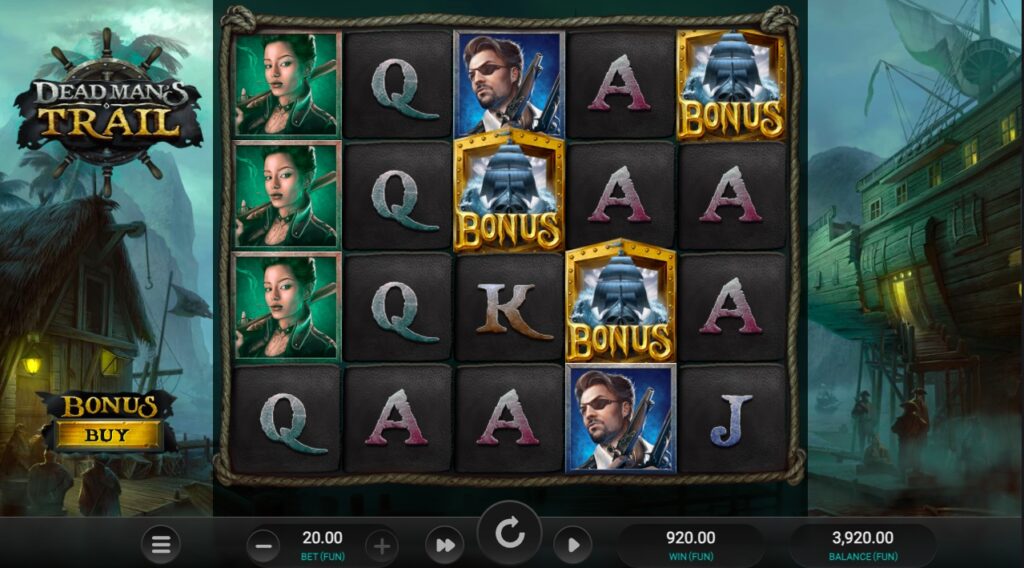 Dead Man’s Trail slot gameplay