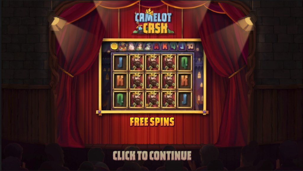 Camelot Cash gameplay.