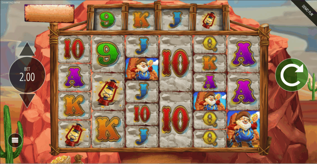 Diamond Mine Megaways gameplay