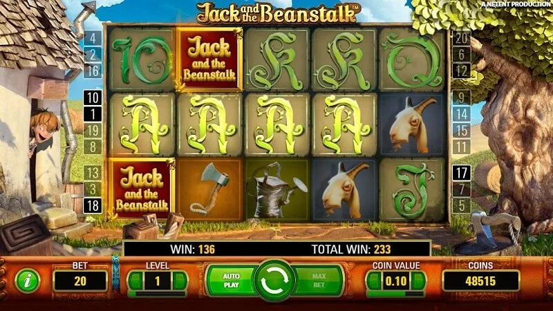 Jack And The Beanstalk slot gameplay
