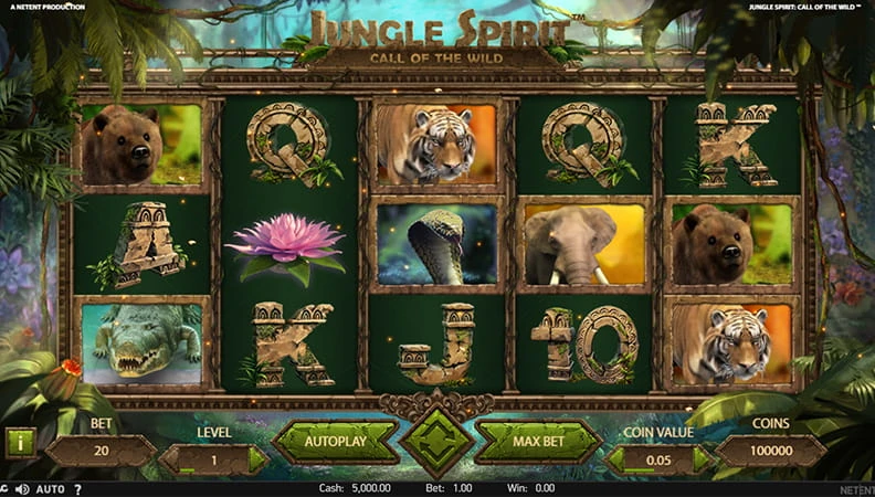 Jungle Spirit Megaways slot gameplay