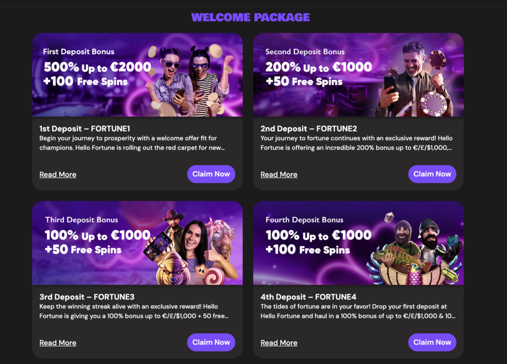 hello fortune casino promotions