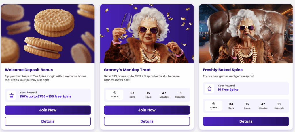 promotions at tea spins casinos