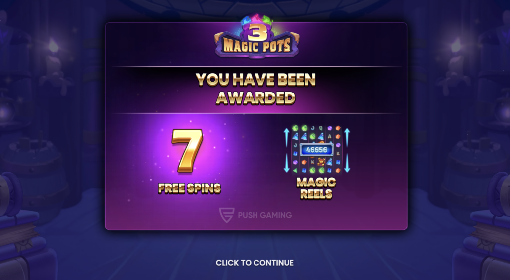 3 Magic Pots free spins
