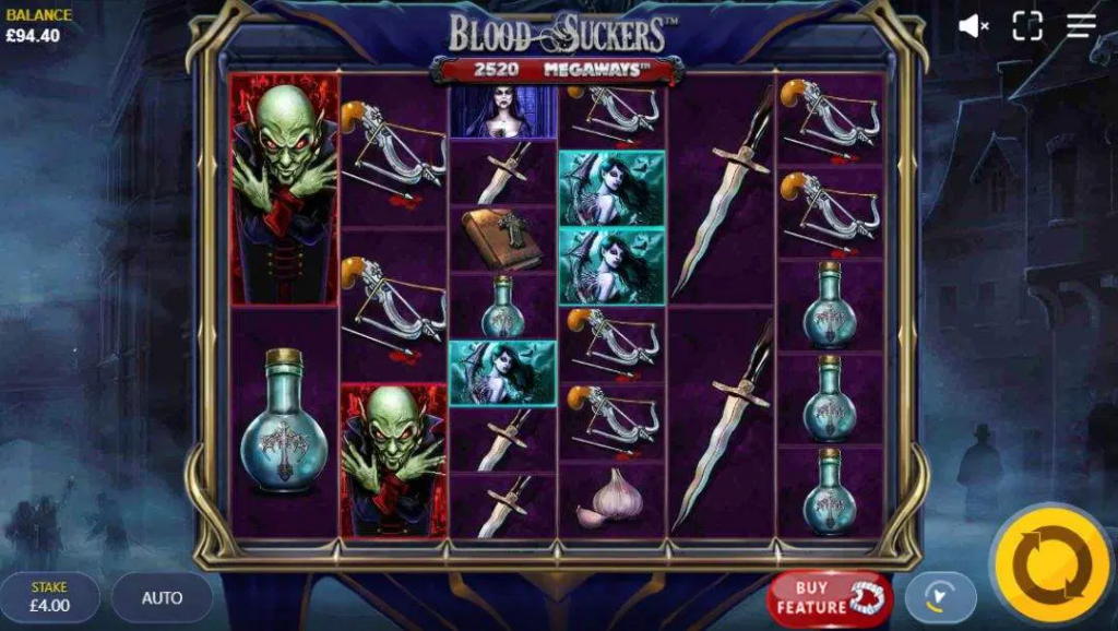 Blood Suckers megaways slot gameplay