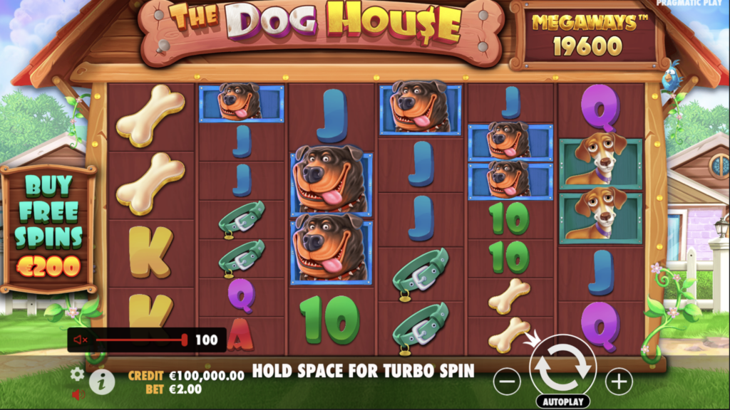 The Dog House Megaways gameplay.