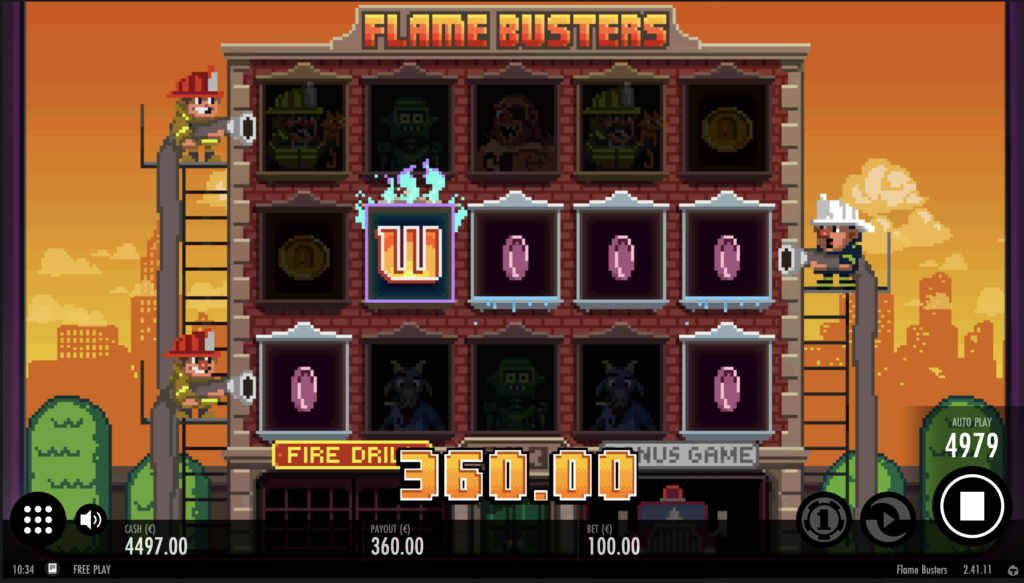 Flame Busters fire drill.