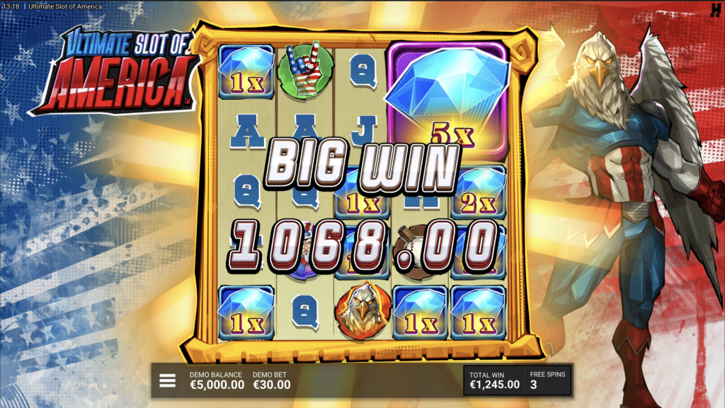 Ultimate Slot of America big win.