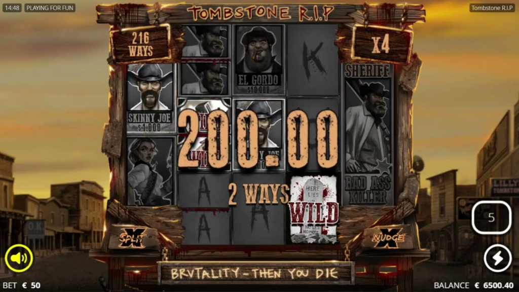 Tombstone RIP slot buy bonus options