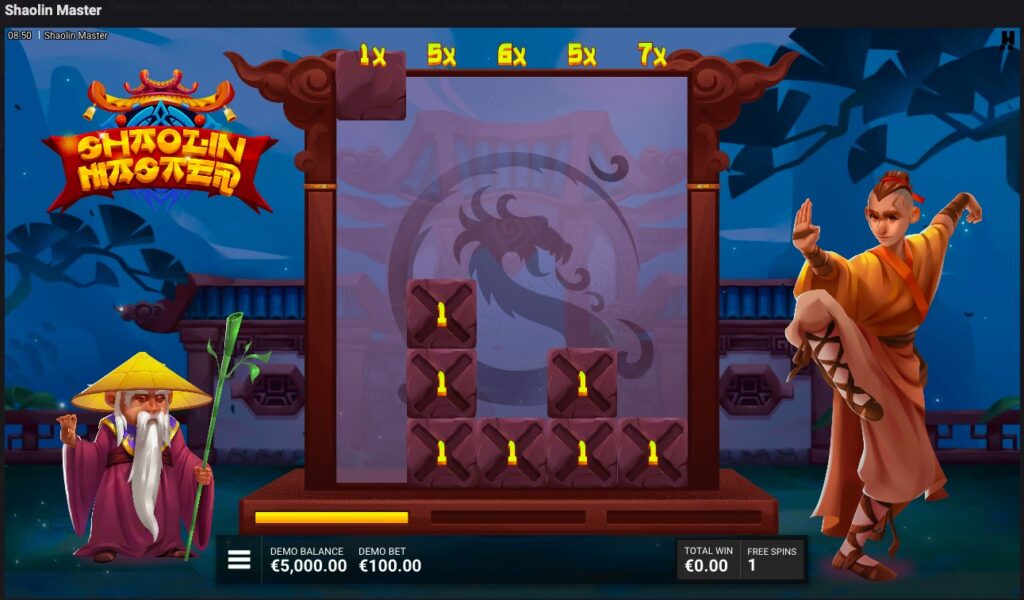Shaolin Master bonus round