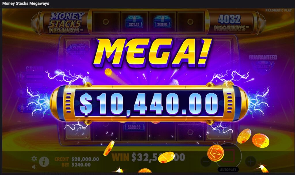 Money Stacks Megaways paylines and features