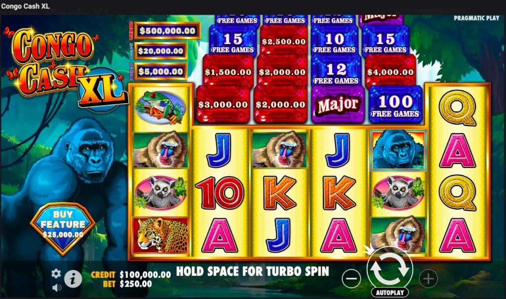 Congo Cash XL slot gameplay