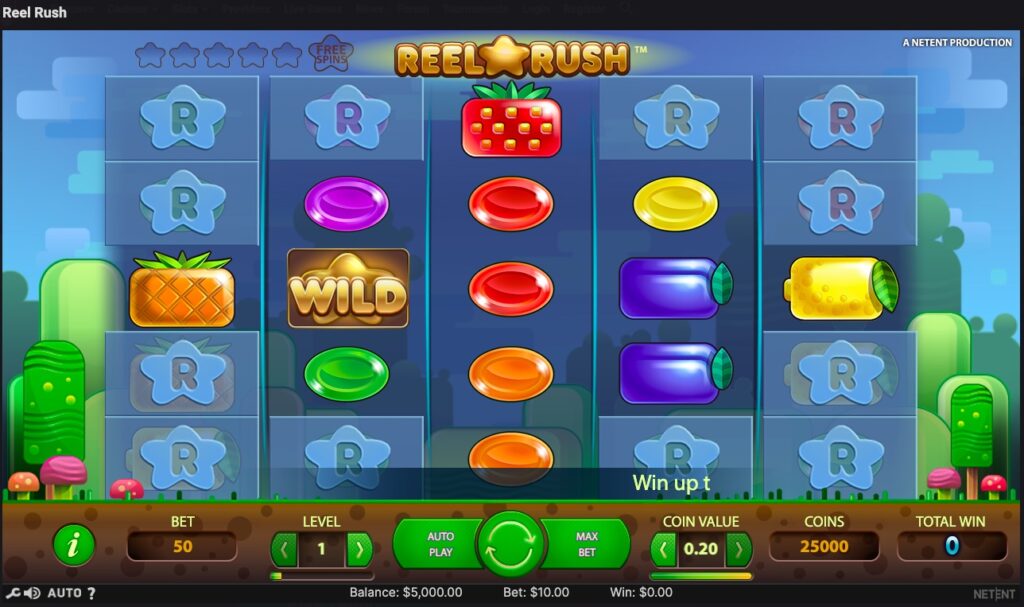 Reel Rush slot gameplay