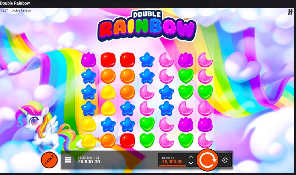 Double Rainbow slot paylines and features
