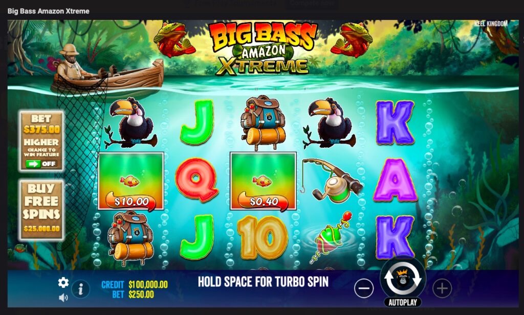 Big Bass Amazon Xtreme slot gameplay