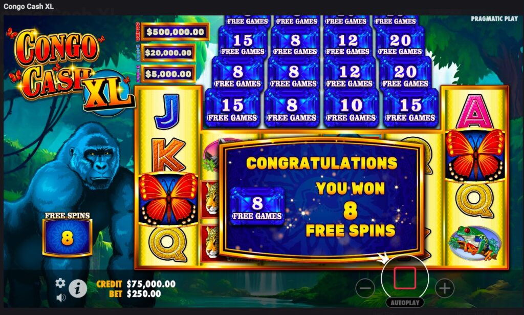 Congo Cash XL slot paylines and features