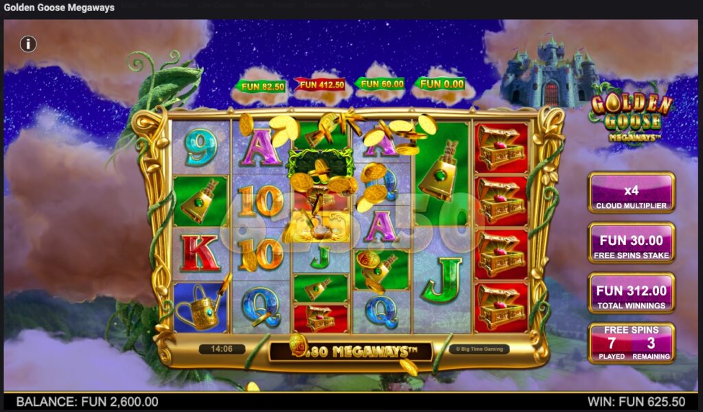 Golden Goose Megaways huge slot win