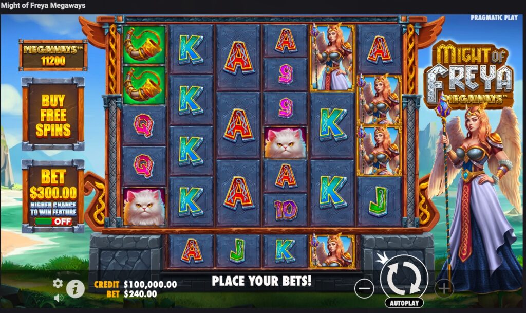 Might of Freya Megaways gameplay