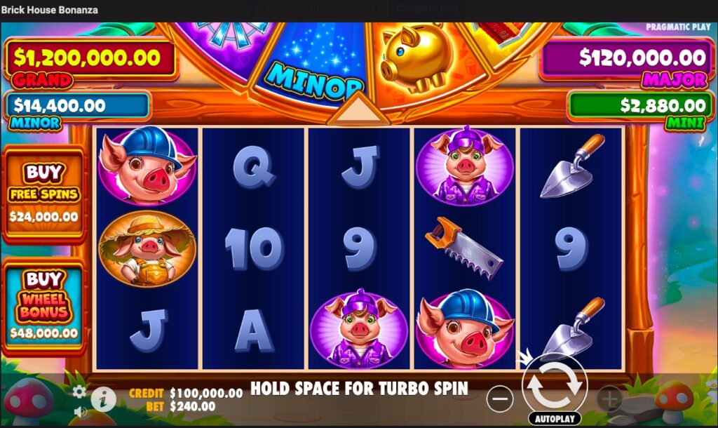 Brick House Bonanza slot gameplay