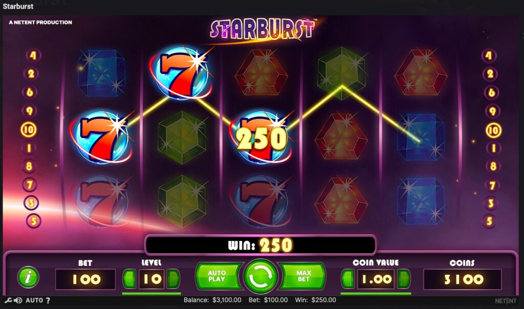 Starburst huge slot win