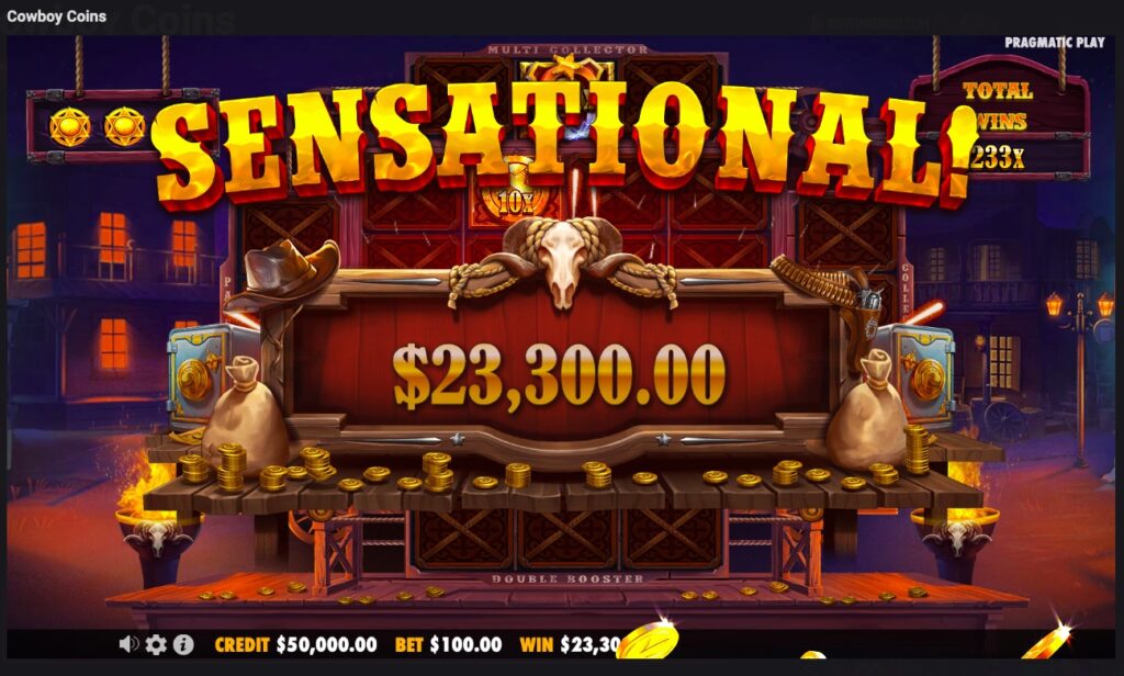 Cowboy Coins total win