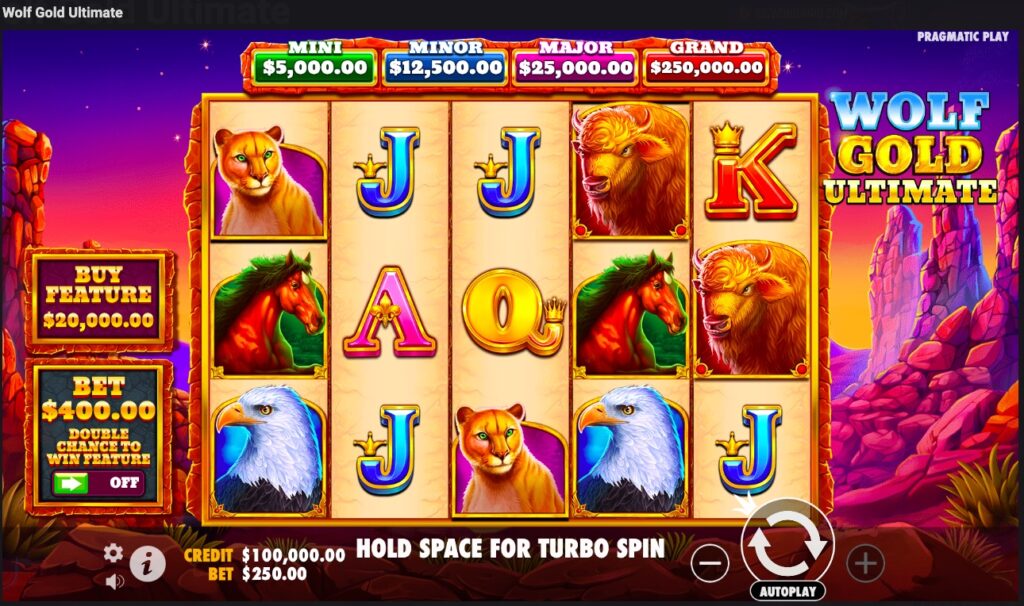 Wolf Gold Ultimate slot gameplay