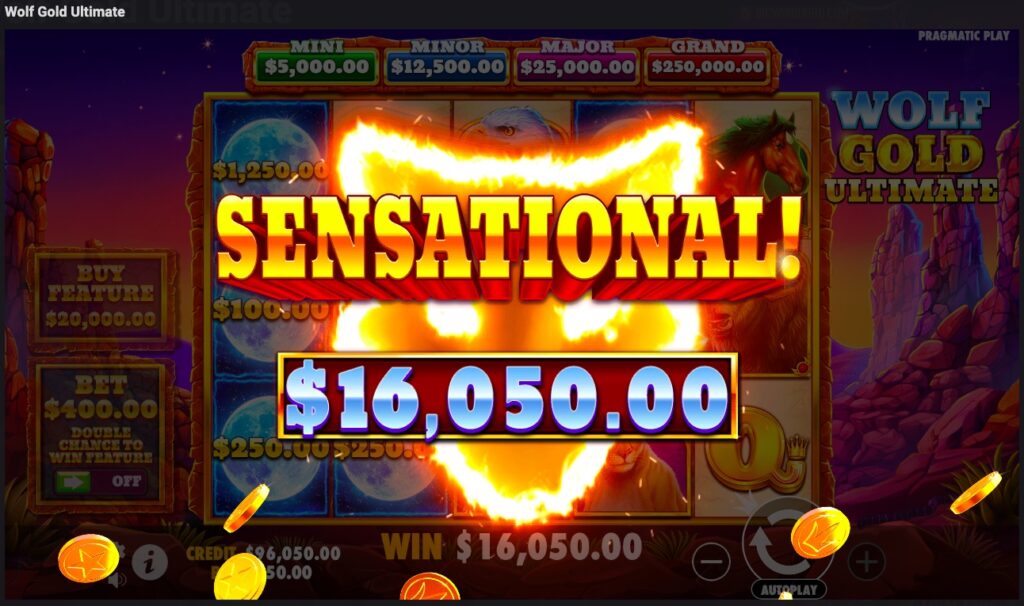Wolf Gold Ultimate huge slot win