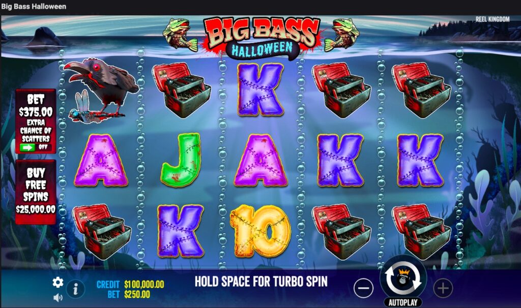 Big Bass Halloween slot gameplay