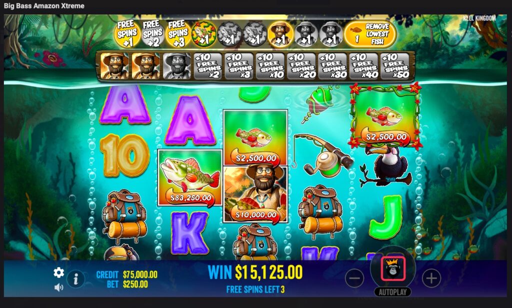 Big Bass Amazon Xtreme buy free spins slot feature