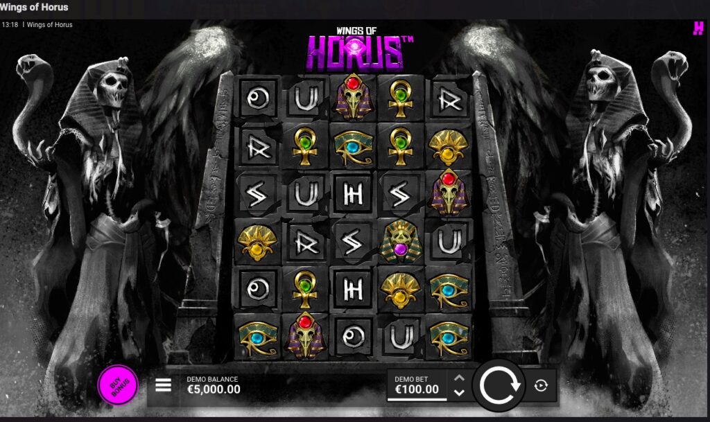 Wings of Horus slot gameplay