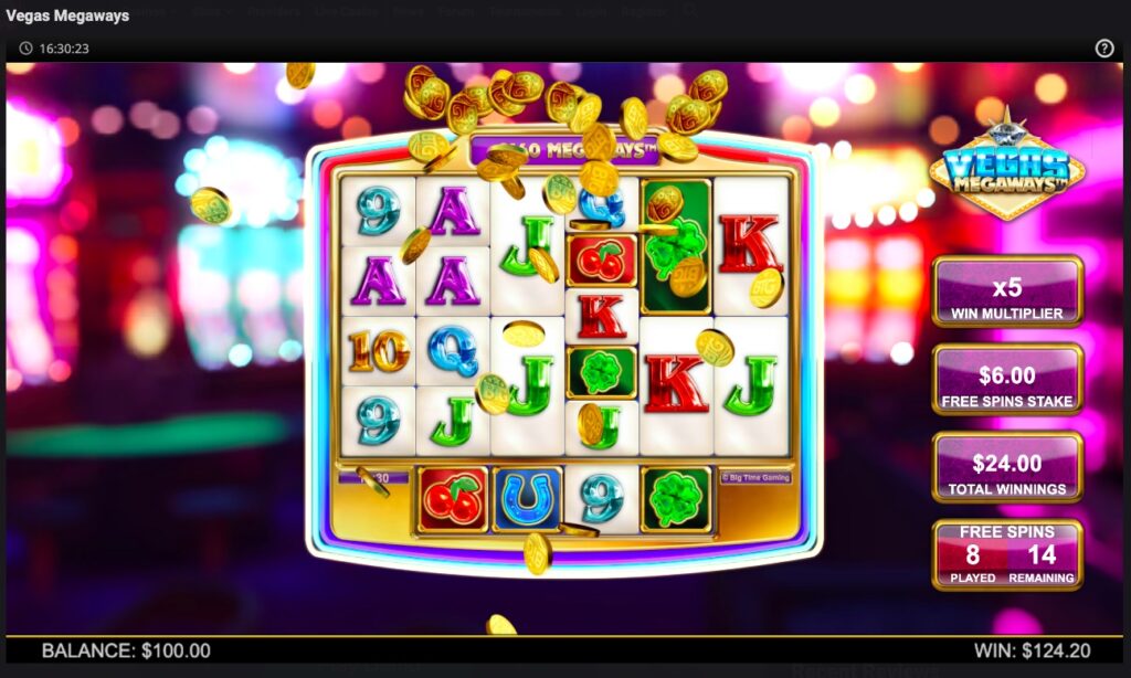 Vegas Megaways huge slot win