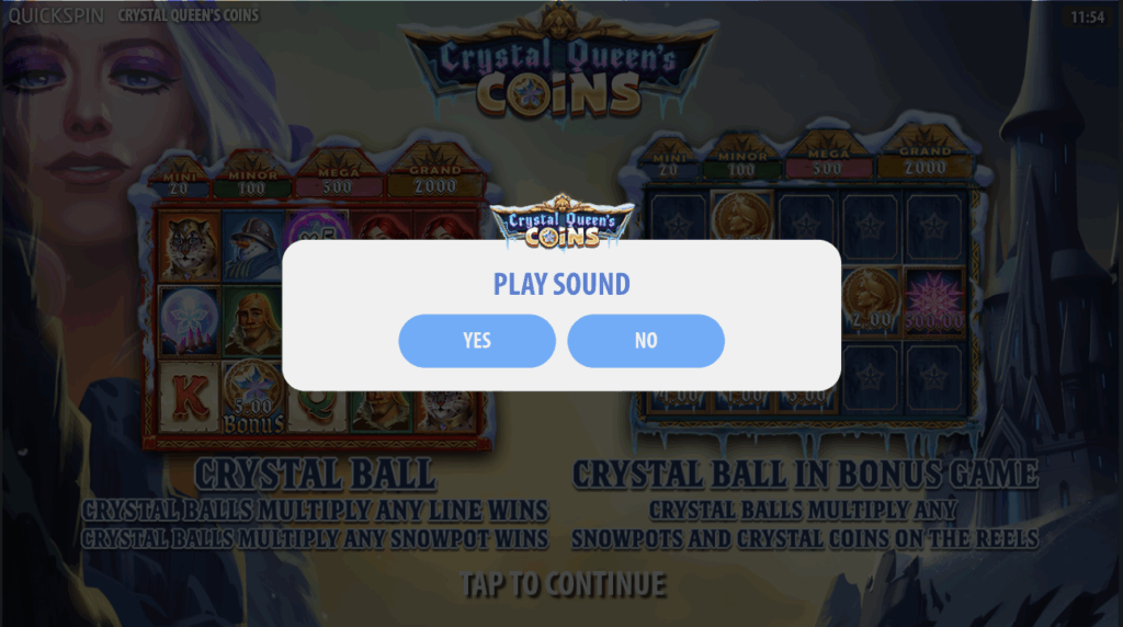 Crystal Queen’s Coins - Loading Page