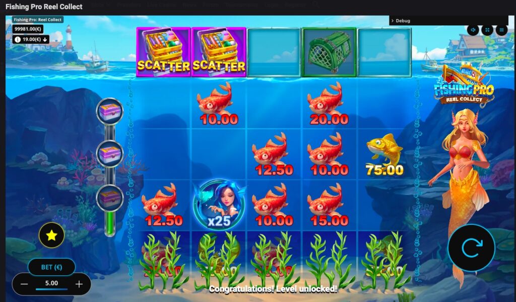 Fishing Pro Reel Collect win