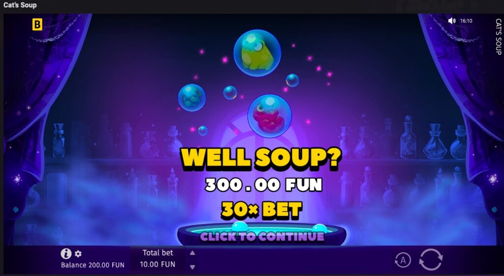 Cat’s Soup win