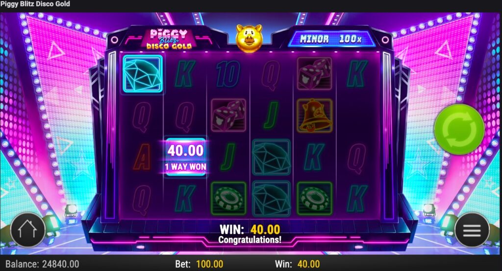 Piggy Blitz Disco Gold win