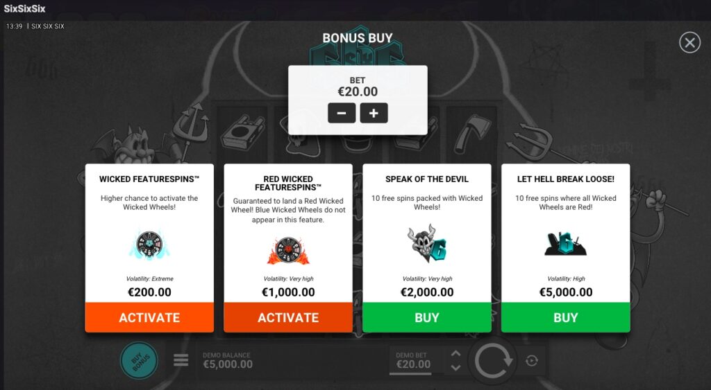 SixSixSix buy free spins