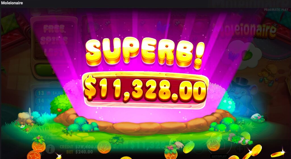 Moleionaire super win