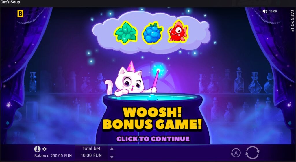 Cat’s Soup bonus game