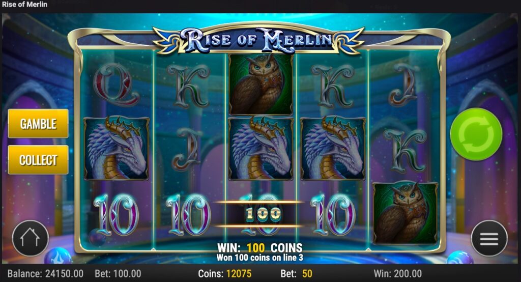 Rise of Merlin Winning Spin