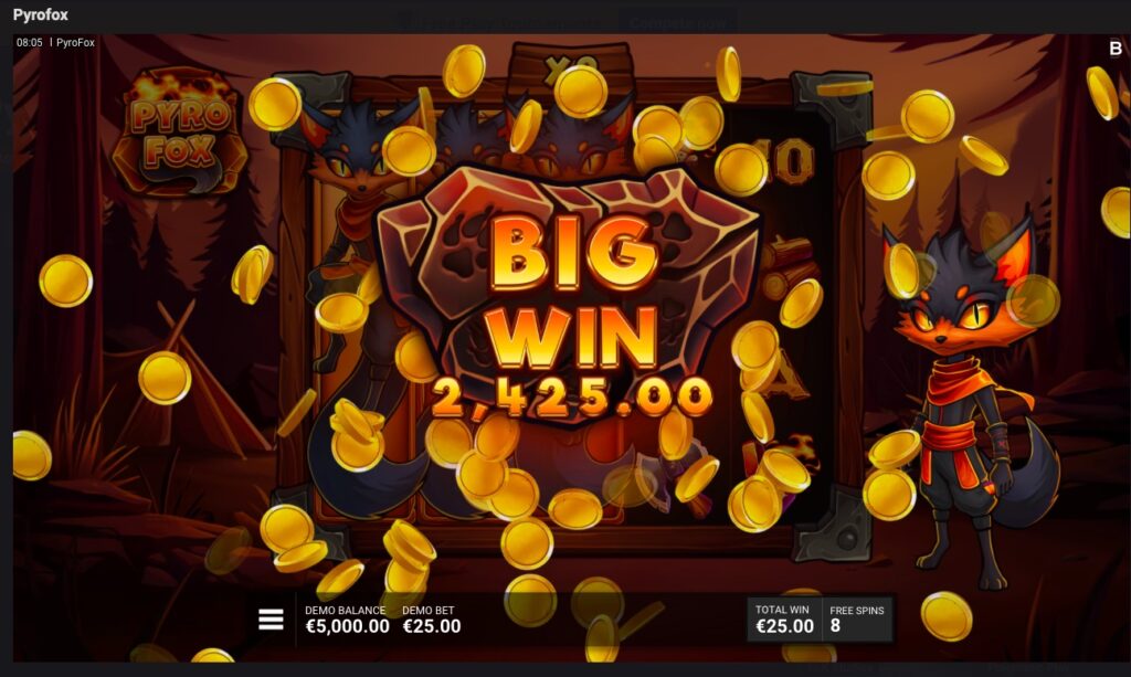 Pyrofox big win