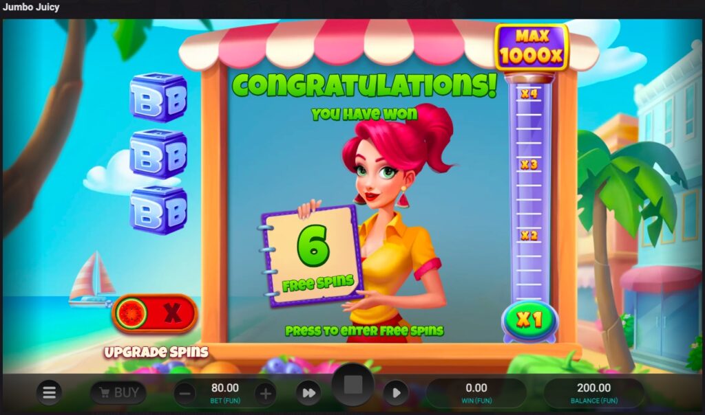 Jumbo Juicy free spins