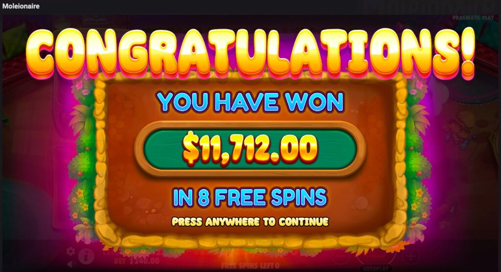 Moleionaire total win