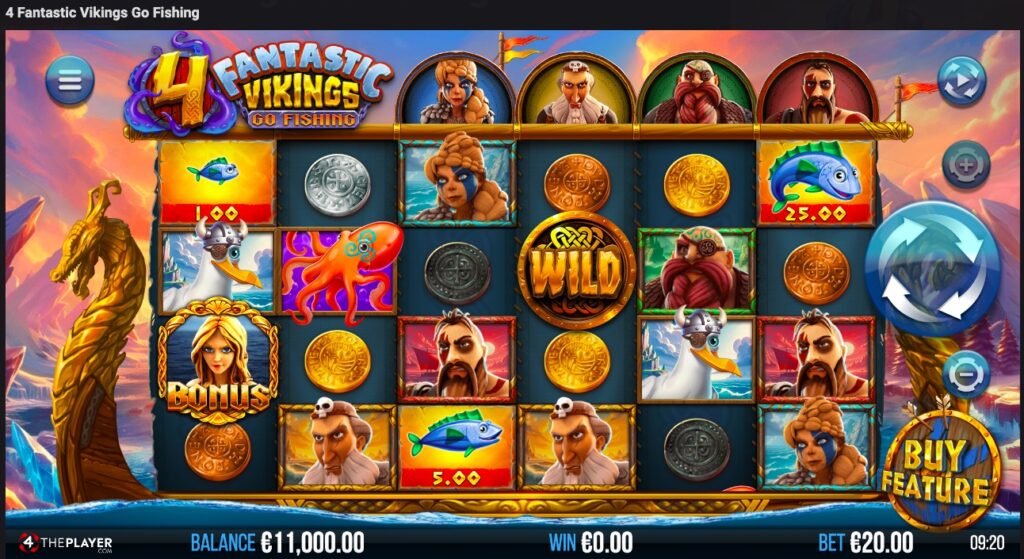 4 Fantastic Vikings Go Fishing gameplay