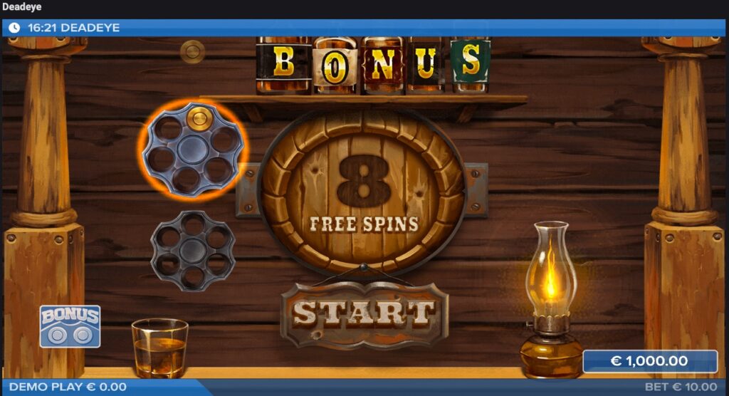 Deadeye free spins