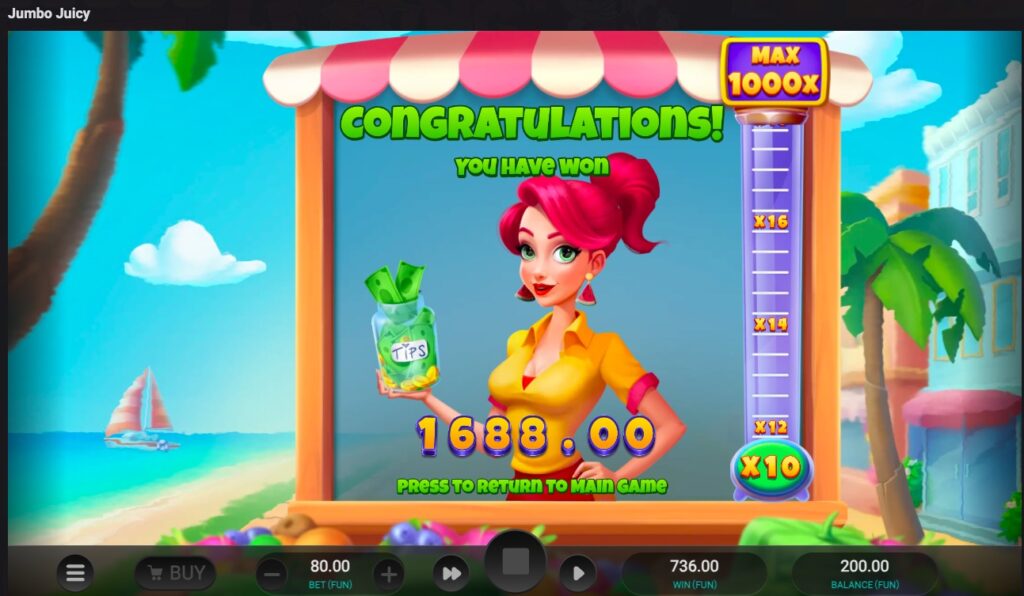 Jumbo Juicy total win